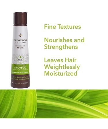 Macadamia Professional Sulfate & Paraben Repair Hair Shampoo Sheer Pecan 10 fl oz - Buy Online on GoSupps.com
