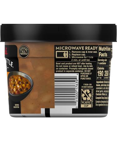 Campbell's Slow Kettle Style Southwest Chicken Chili 15.7 oz Tub - Pack of 8 - Buy Online on GoSupps.com