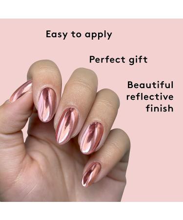Mylee Air Cushion Chrome Powder Pen - Holographic Nail Decoration for a Shiny Metallic Mirror Effect - DIY Manicure Tool in Rose Gold - Buy Online on GoSupps.com