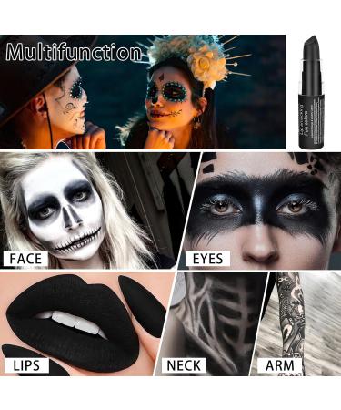 Halloween Clown Black Cream Makeup Stick - Blendable Face & Body Paint for SFX Cosplay and Sports - Buy Online on GoSupps.com