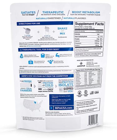 BiPro Renew 100% Whey Isolate Protein Powder  Vanilla  1 Pound - Dietitian Recommended  Sugar Free  Suitable for Lactose Intolerance  Gluten Free  Naturally Sweetened  Hormone Free - Buy Online on GoSupps.com