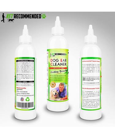 Vet Recommended Dog Ear Cleanser with Aloe Vera (8oz) - Made in USA | Effective Cleaner for Yeast Infection - Buy Online on GoSupps.com
