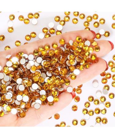 Yhmq 576PCS Nail Rhinestones & Crystals - Gold Yellow SS30 (6.4mm & 6.5mm) for Stunning Nail Art | International Shipping - Buy Online on GoSupps.com