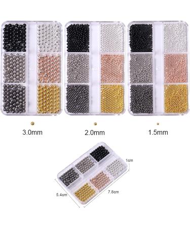 Shop Microcaviar Pearls - 3D Nail Art Decorations & Charms | DIY Nail Accessories & Jewelry | 1.5mm 2mm 3mm Sizes - International Shipping - Buy Online on GoSupps.com