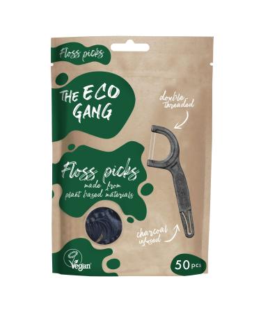 Eco Gang Floss Picks Charcoal 50 pack