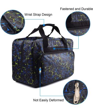 TLBTEK Black Sewing Machine Carrying Case - Durable Canvas Tote Bag with Pockets for Portable Sewing Machine Storage - Buy Online on GoSupps.com