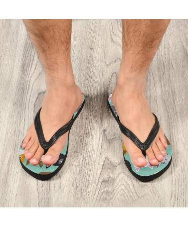 Mnsruu Cute Cat Faces Flip Flops | Animal Sandals Slippers for Men & Women | Perfect for Travel Spa & Home Use - Buy Online on GoSupps.com