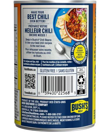 Bush's Best Dark Red Kidney Beans in Spicy Chili Sauce - Buy Online on GoSupps.com
