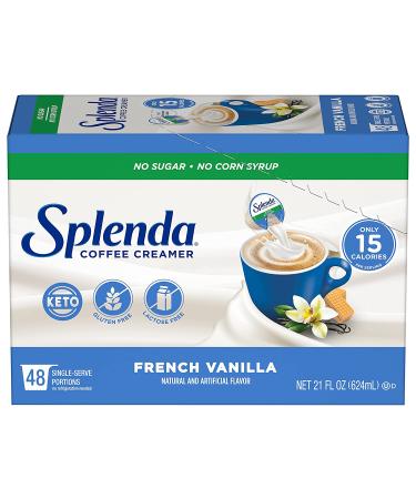 SPLENDA French Vanilla Coffee Creamer Cups - 48 Count | Sugar-Free & Low Calorie - Buy Online on GoSupps.com