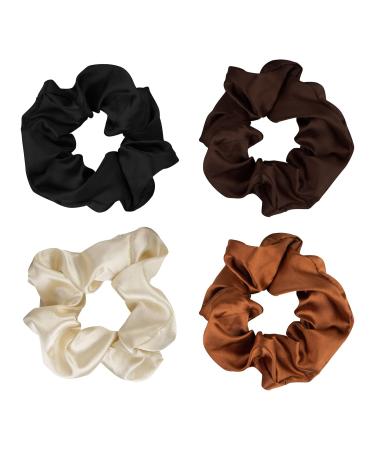 Brushworks Satin Nude Hair Tie - Luxurious Non-Damaging Hair Accessories for Effortless Style - Buy Online on GoSupps.com