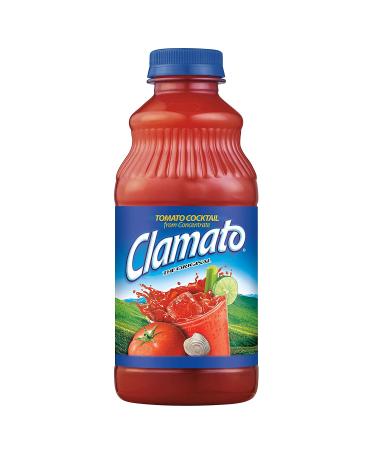Clamato Tomato Cocktail Original 32oz Bottle - Pack of 2 (64 Fl Oz) - Buy Online on GoSupps.com