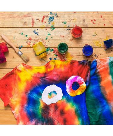 36 Pieces Tie Dye White Scrunchies and Headband Set - Elastic Hair Ties & Headbands for Women and Girls - Buy Online on GoSupps.com