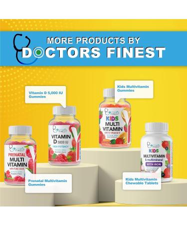 DOCTOR'S FINEST Vitamin C Gummies for Kids - Vegan & Gluten-Free Orange Pectin Chews - 250mg Vitamin C - 120 Jellies - Buy Online on GoSupps.com