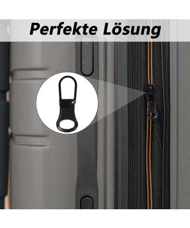 12 Pack Zipper Sliders - Durable Replacement Zipper Pulls for Suitcases Backpacks & Clothes - Black Zip Repair Solution - Buy Online on GoSupps.com