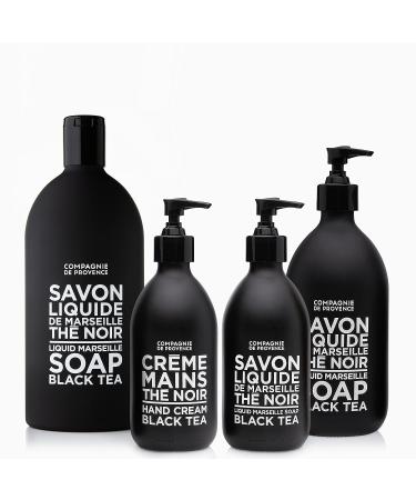 Compagnie de Provence Luxury Hand Cream - Black Tea 10 Fl Oz Glass Pump Bottle - Buy Online on GoSupps.com