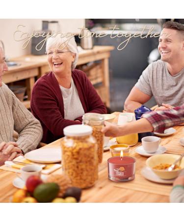 TRINIDa Candles Hygge Scented Gift Set - 17 Variants Orange Cinnamon Roll - 3 Votives - Grandma Kitchen Collection - Buy Online on GoSupps.com