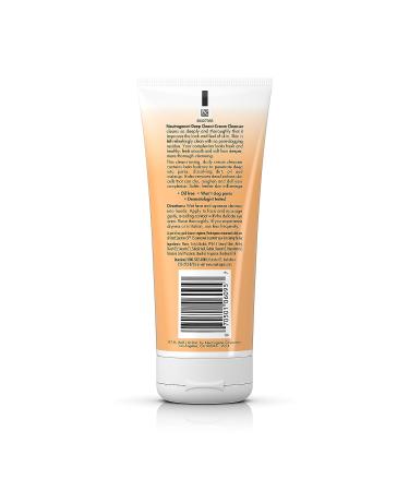 Neutrogena Deep Clean Daily Facial Cream Cleanser - 7 fl. oz | Beta Hydroxy Acid | Oil-Free & Non-Comedogenic - Buy Online on GoSupps.com