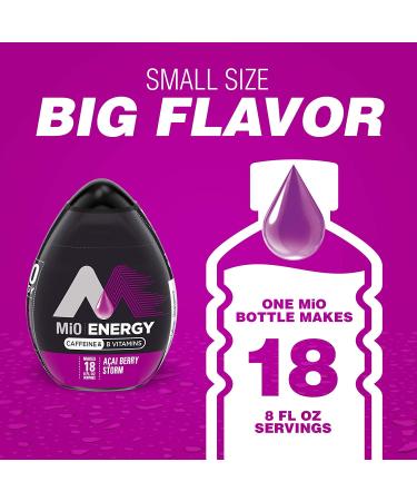 MiO Energy Acai Berry Storm Liquid Water Enhancer 1.62 fl oz - Pack of 1 - Buy Online on GoSupps.com