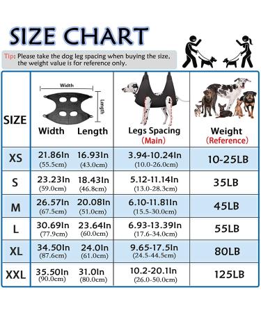 ZVBBON Dog Nail Trimming Hammock - Breathable Sling for Grooming Small & Large Dogs (L Black) - Buy Online on GoSupps.com