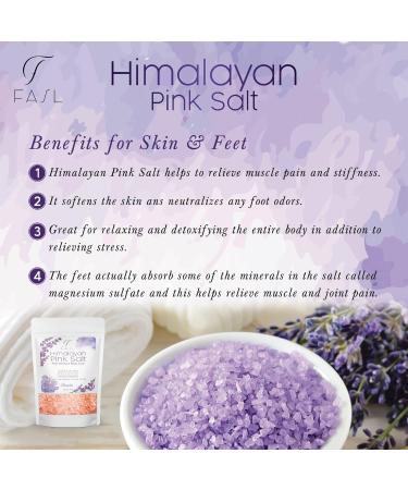 Himalayan Pink Bath Salt with Essential Oils | 100% Natural Organic Aromatherapy for Relaxation & Muscle Relief - Lavender Scented Body Soak - Buy Online on GoSupps.com