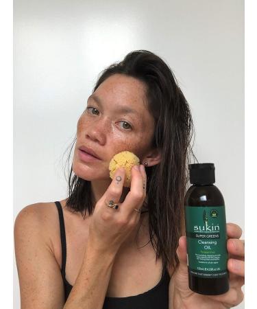 Sukin Super Greens Oil 125ml - Cleansing Facial Oil for Radiant Skin - Buy Online on GoSupps.com