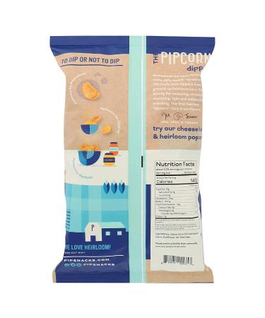 PIPSNACKS Little Dipper Sea Salt Corn Chips - 9.25 OZ | Crunchy Snack - Buy Online on GoSupps.com