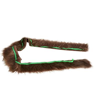 Dark Brown Shaggy Plush Faux Fur Fabric Strips - 2x60 inch for Gnomes, Cosplay, and Dwarf Decoration - Buy Online on GoSupps.com