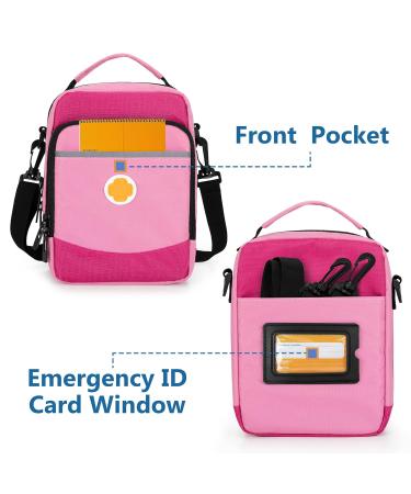CURMIO Insulated EpiPen Carrying Case for Kids - Pink (Bag Only) | Patented Design - Buy Online on GoSupps.com