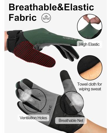 INBIKE Cycling Gloves for Men - 2 Finger Touchscreen Shockproof Elastic Breathable - IHC406 Green L - International Shipping Available - Buy Online on GoSupps.com