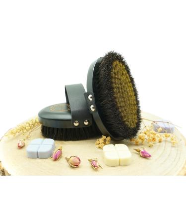 ENHAL Premium Ionic Body Dry Brush | Copper Bristles for Cellulite Massage & Healthy Skin | 100% Natural Beech Wood - Buy Online on GoSupps.com