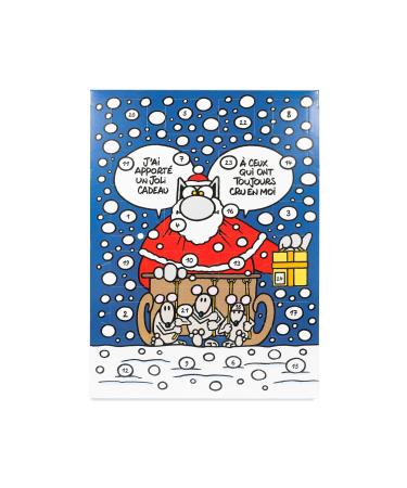 Dolfin Le Chat Advent Calendar - Belgian Chocolate Collection, 6 Fragrances - Black Cocoa 70%, Black Salted Almonds, Black Orange, Cocoa Milk 37%, Caramel Milk & Speculos Milk - Made in Belgium, 120g