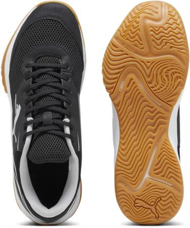 PUMA Unisex Varion II Indoor Court Shoe 42 EU - Black Gray & Yellow Blaze | International Shipping Available - Buy Online on GoSupps.com