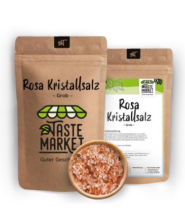 TASTE Guter Geschmack 100g of coarse pink crystal salt - Also known as Himalayan salt - Natural salt - from Pakistan - Taste Market