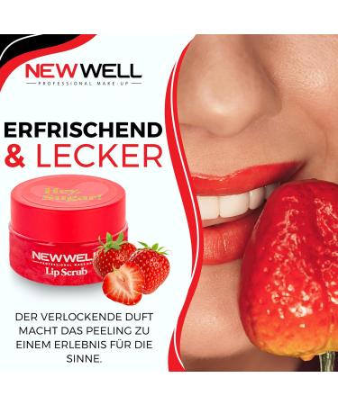 NEW WELL Lip Scrub - Vegan & Cruelty-Free Lip Peeling | 100% Natural Intensive Moisture (Mix Fruit) - Shop Internationally! - Buy Online on GoSupps.com
