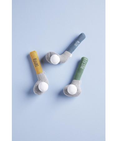 Mud Pie Children's Blue Knit Rattle - Iron Club Toy for Kids - Buy Online on GoSupps.com