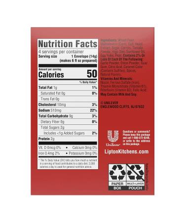Lipton Instant Soup Mix Spring Vegetable 1.9 oz Pack of 12 - Delicious and Convenient Soup Mix - Buy Online on GoSupps.com