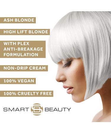 Smart Beauty Ash Blonde Hair Dye with Plex Anti-Breakage Technology - Vegan & Cruelty-Free | Permanent Hair Colour for Hair Structure Protection - Buy Online on GoSupps.com