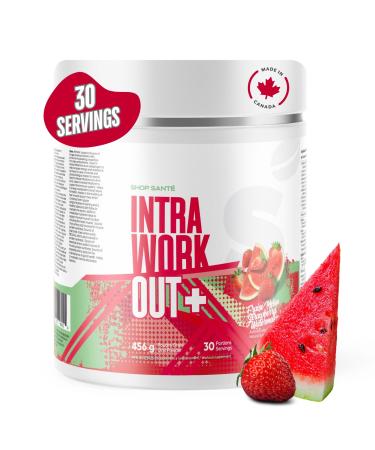 Shop Sante Intra Workout Plus - EAA + BCAA Powder - 30 Servings Essential Amino Acids Drink Supplements for Hydration Endurance & Muscle Recovery - 8g EAAs Electrolytes - Strawberry-Watermelon