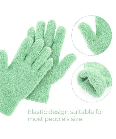 2 Pairs Microfiber Dusting Gloves for Efficient Cleaning - Pink & Light Green - Buy Online on GoSupps.com