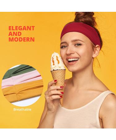 LOTUS78 12 Pack Women's Elastic Headbands - Non Slip Sweat Hair Wraps for Yoga, Workout, Running & Sports (Feel Icon) - Buy Online on GoSupps.com