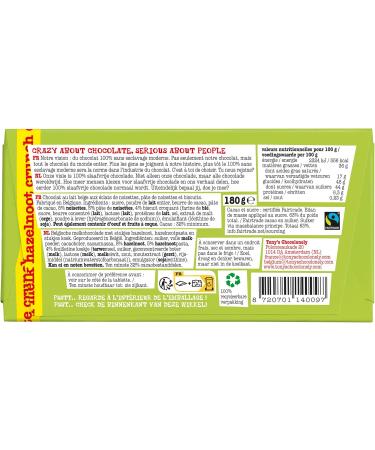 Tony's Chocolonely - Milk Hazelnut Crunch - 15 pieces x 180 grams - Fair Trade & Slavery Free - Enjoy Guilt Free - Buy Online on GoSupps.com