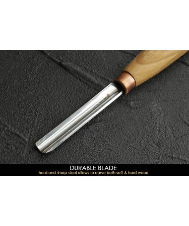 BeaverCraft Wood Carving Gouge K9/10 - Compact Woodworking Hand Chisel for Beginners and Pros - Buy Online on GoSupps.com
