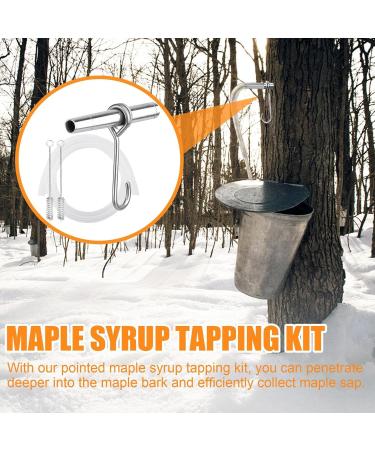Buy Reusable Stainless Steel Maple Syrup Taps | Energy-Saving Tree Water Tap for Family Farm Garden | Ahorn Syrup Juice - Buy Online on GoSupps.com