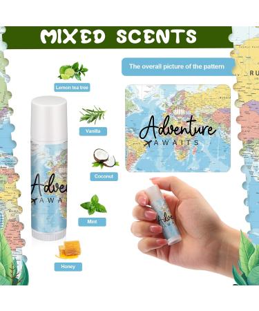 Travel Themed Party Supplies | 25 Sets Lip Balm Gift Set for Adventure Parties Bridal & Baby Showers | Let the Adventure Begin Decorations - Buy Online on GoSupps.com