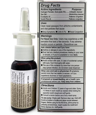 Sinus Plumber Allergy Cold & Flu Relief - 2 Pack Pepper Nasal Spray & Hydrogen Peroxide Mist - International Shipping Available - Buy Online on GoSupps.com