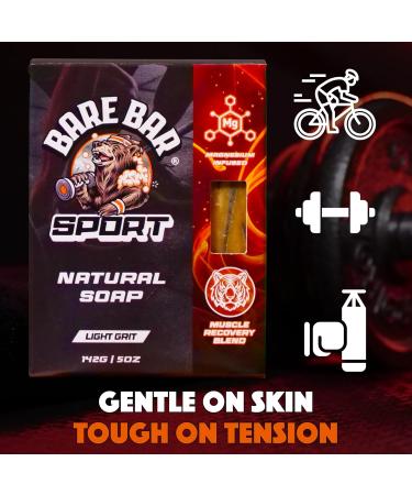Savon de r cup ration musculaire Bare Bar Sport naturel pour homme sels d'epsom infus s de magn sium barre de sport gel douche naturel alternative au gel douche naturel le boost ultime de - Buy Online on GoSupps.com