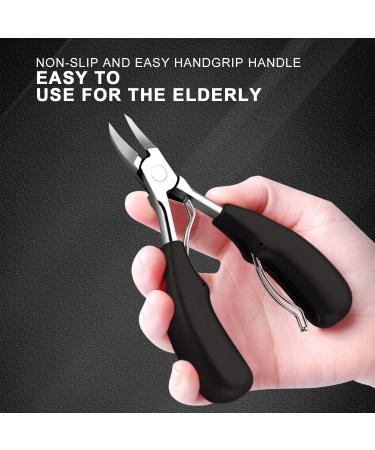 SZCSHOOL Long Handle Toenail Clippers for Thick Nails - Easy Hold, Labor-Saving, Sharp Clippers for Seniors & Adults - Buy Online on GoSupps.com