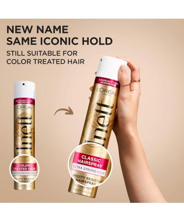 L'Oreal Paris Elnett Satin Extra Strong Hold Hairspray for Color Treated Hair - 11 oz - Buy Online on GoSupps.com