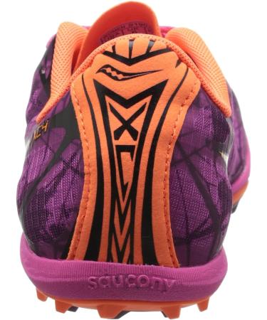 Saucony Women's Shay XC4 Spike-W 6 Raspberry/Vizi Orange | Lightweight Racing Spike for Cross Country Running - Buy Online on GoSupps.com