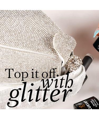 Bluesky Glitter No Wipe Top Coat GTC08 10ml | Confetti Cannon | UV LED Lamp Cure - Buy Online on GoSupps.com